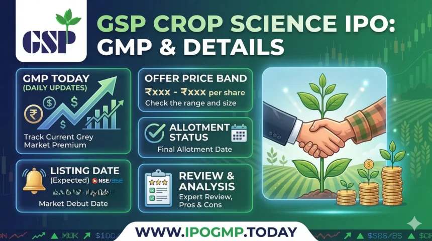 GSP Crop Science IPO GMP Today